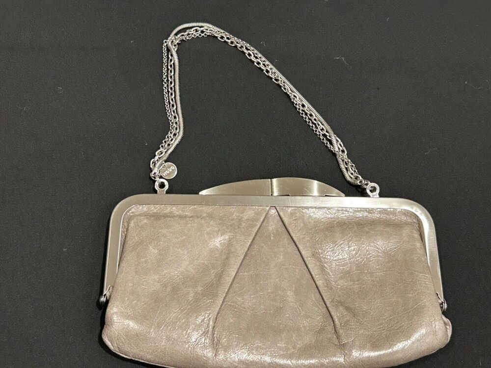Hobo International Hayley Handbag/Clutch EUC Metallic Tan
